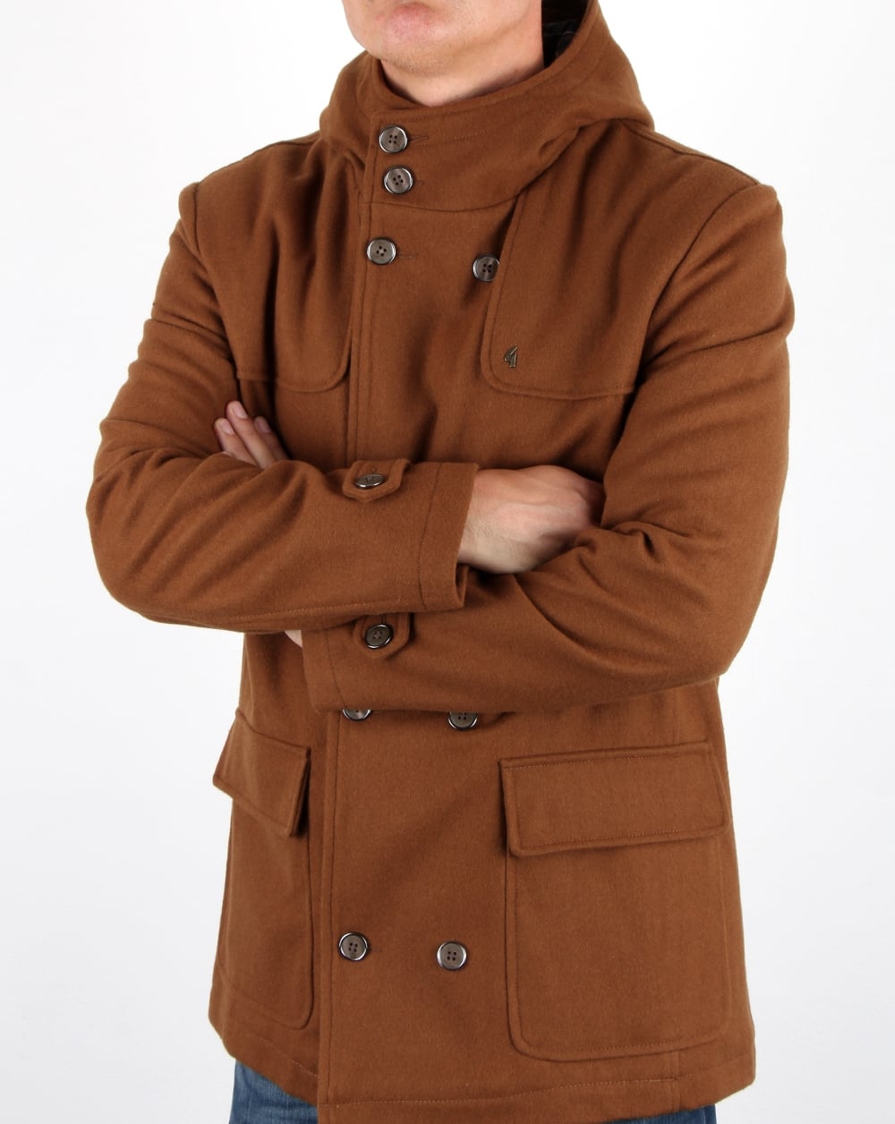 Gabicci Vintage Dufflecoat Tan