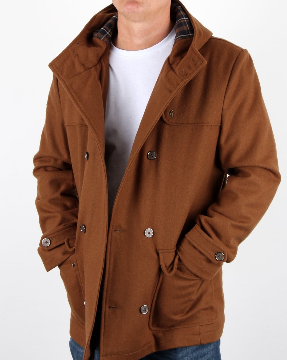 Gabicci Vintage Dufflecoat Tan
