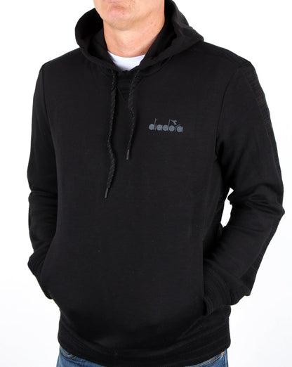 Diadora Evo Pwr Kapuzensweatshirt Schwarz