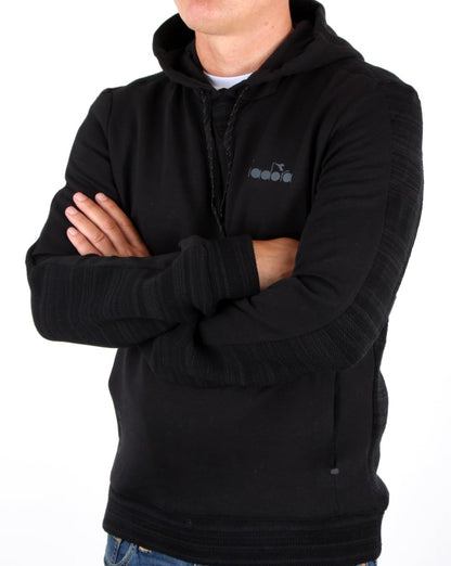 Diadora Evo Pwr Kapuzensweatshirt Schwarz