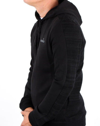 Diadora Evo Pwr Kapuzensweatshirt Schwarz