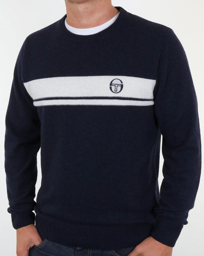 Sergio Tacchini Young Line Pullover Marineblau/Elfenbein