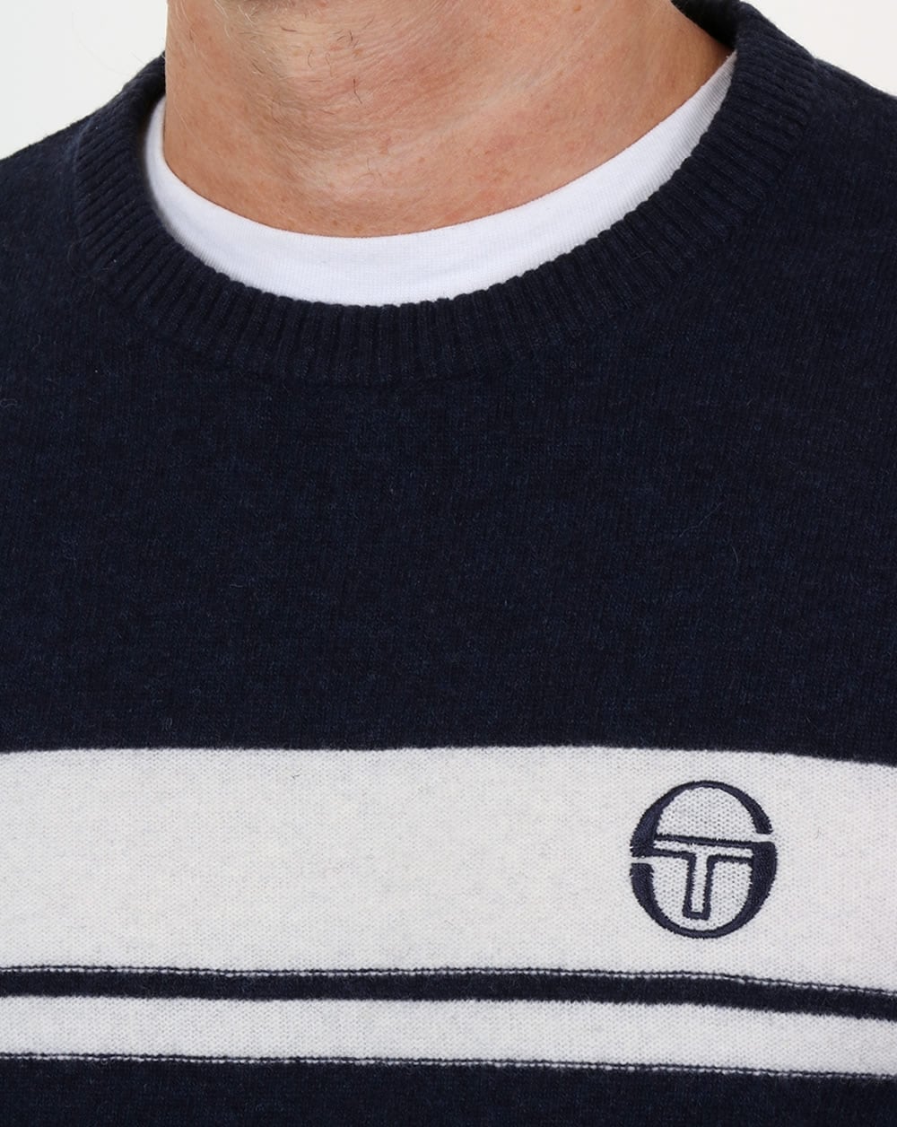 Sergio Tacchini Young Line Pullover Marineblau/Elfenbein