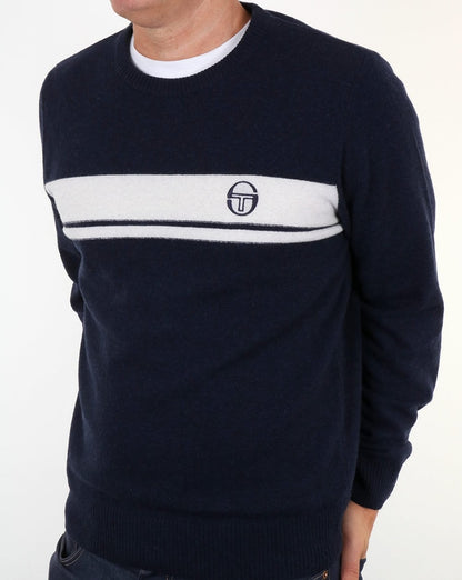 Sergio Tacchini Young Line Pullover Marineblau/Elfenbein