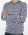 Pretty Green Kinsey Long Sleeve Stripe T Shirt Navy