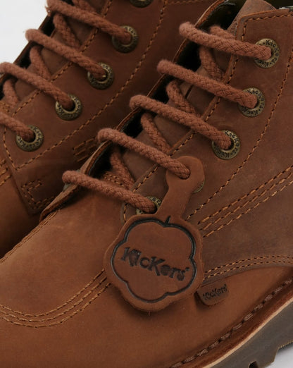 Kickers Kick Hi Stiefel, Braun