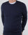 Luke Horton Cable Knit Jumper Dark Navy