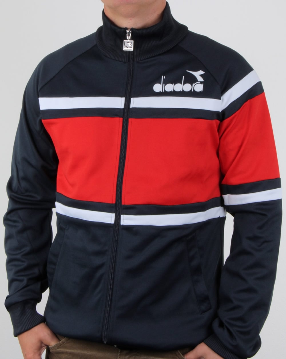 Diadora 80s Track Top Navy/Red/White
