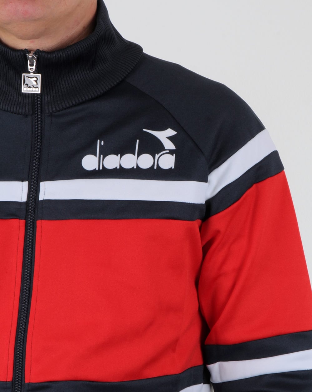 Diadora 80s Track Top Marineblau/Rot/Weiß