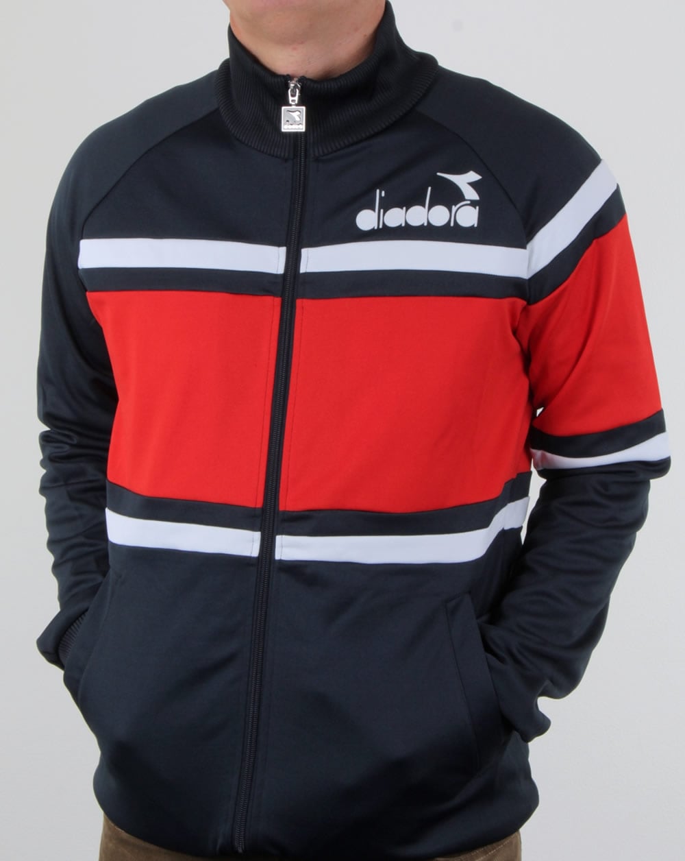 Diadora 80s Track Top Navy/Red/White