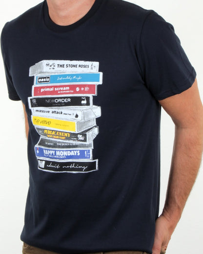 Weekend Offender – T-Shirt „90s Highs“ in Marineblau