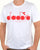 Diadora Logo T Shirt White/red
