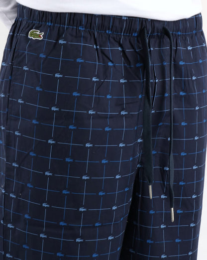 Lacoste Loungewear Schlafhose Marineblau