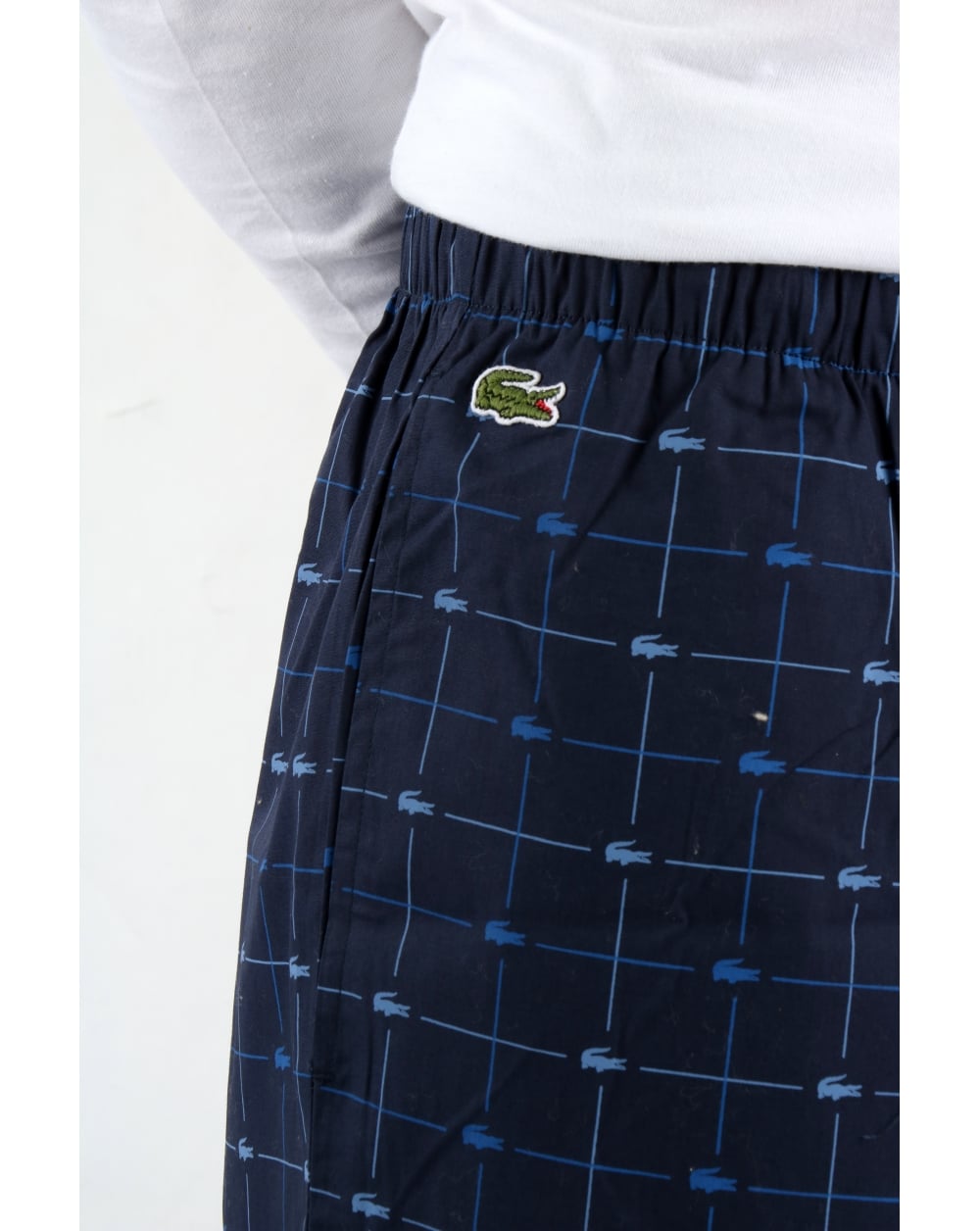 Lacoste Loungewear Schlafhose Marineblau