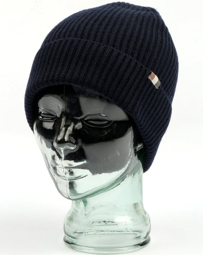 Aquascutum Rogue Beanie-Mütze, Marineblau