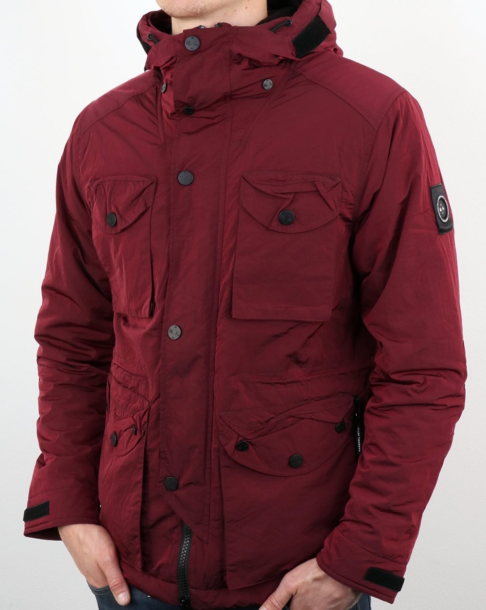 Marshall Artist Liquid Nylon Schneeparka Bordeaux