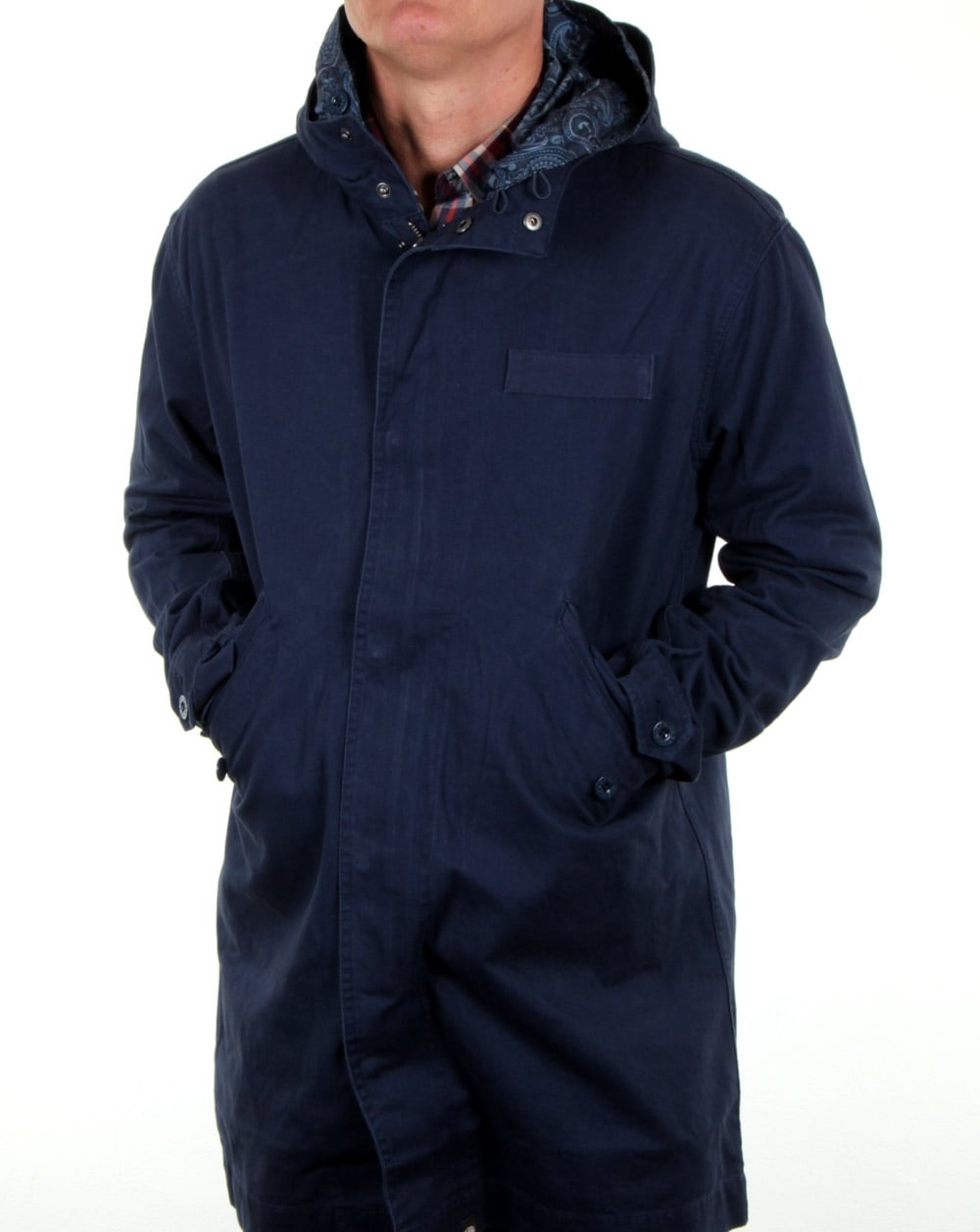 Pretty Green Cassidy Parka Marineblau