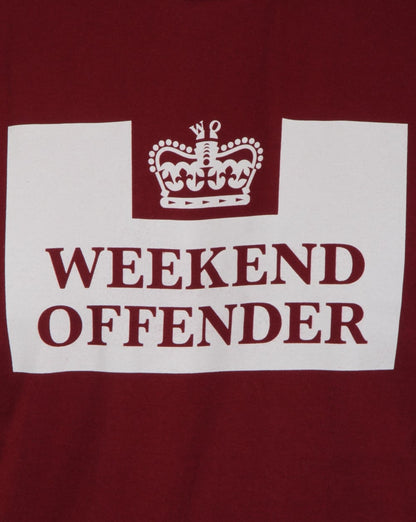 Weekend Offender Prison T-Shirt Burgund