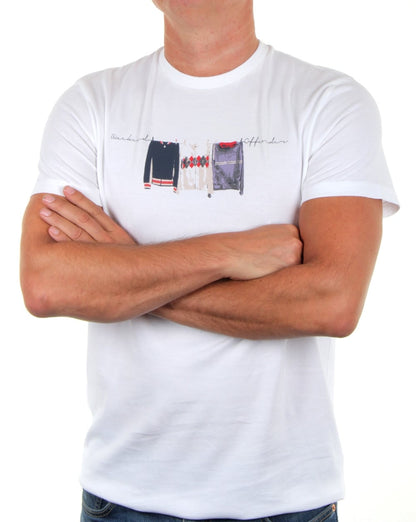Weekend Offender Continental Elegance T-Shirt Weiß