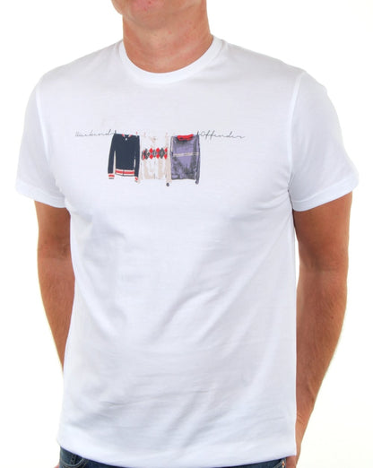 Weekend Offender Continental Elegance T-Shirt Weiß