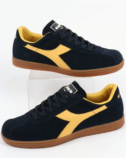 Diadora Tokyo Sneakers Marineblau/Goldgelb