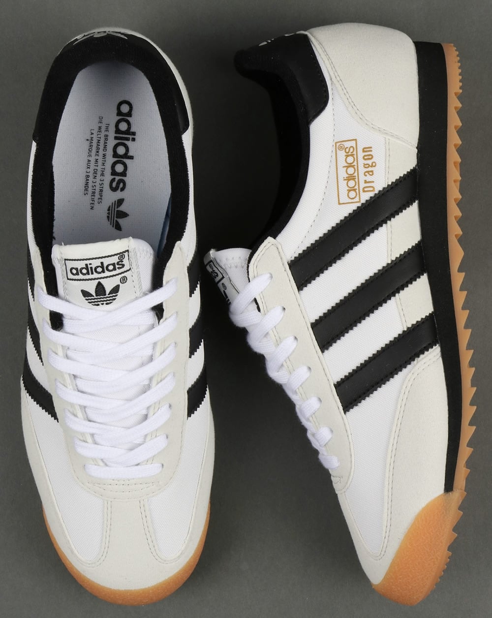 Adidas Dragon Sneakers Weiß/Schwarz/Gummi