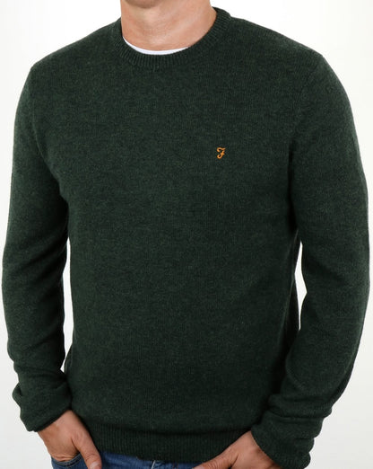 Farah Rosecroft Pullover Grün Meliert