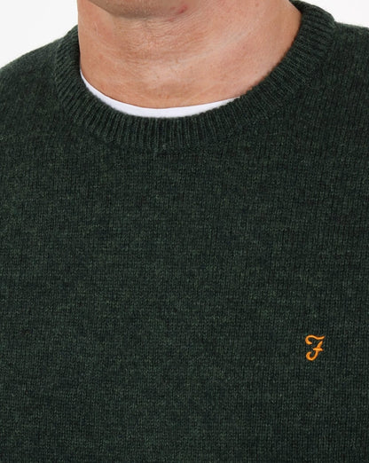 Farah Rosecroft Pullover Grün Meliert