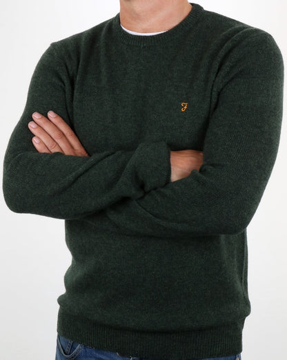 Farah Rosecroft Pullover Grün Meliert