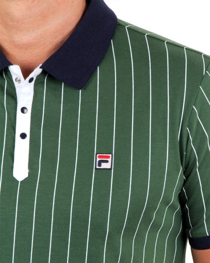 Fila Vintage Mk1 Settanta Poloshirt Grün/Marineblau