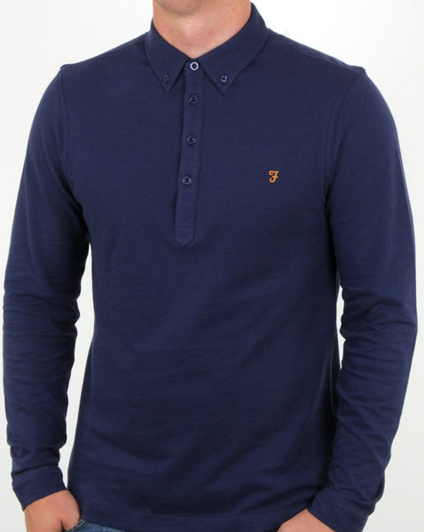 Farah Merriweather Polo Shirt in fresh Navy