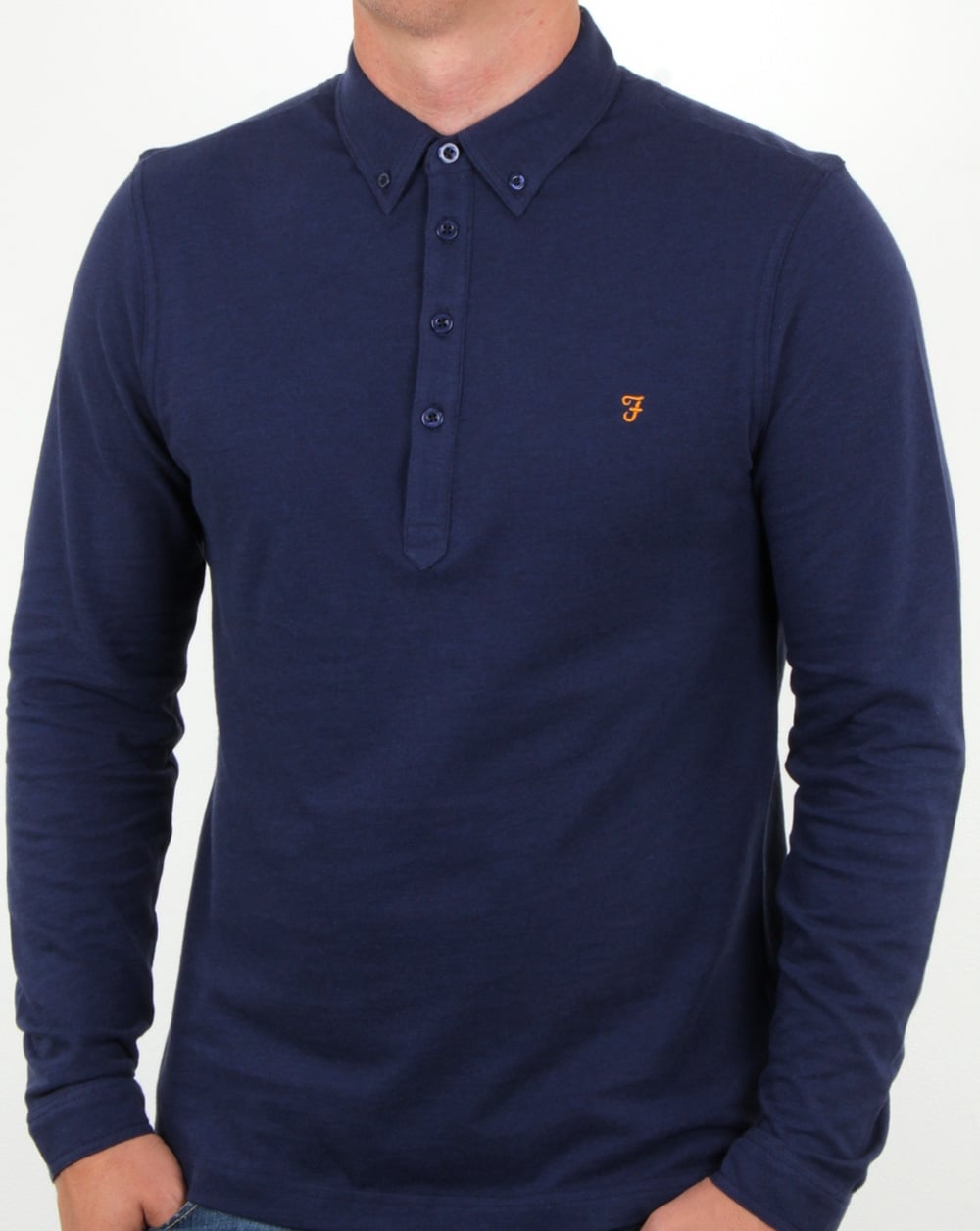 Farah – Merriweather – Poloshirt in frischem Marineblau