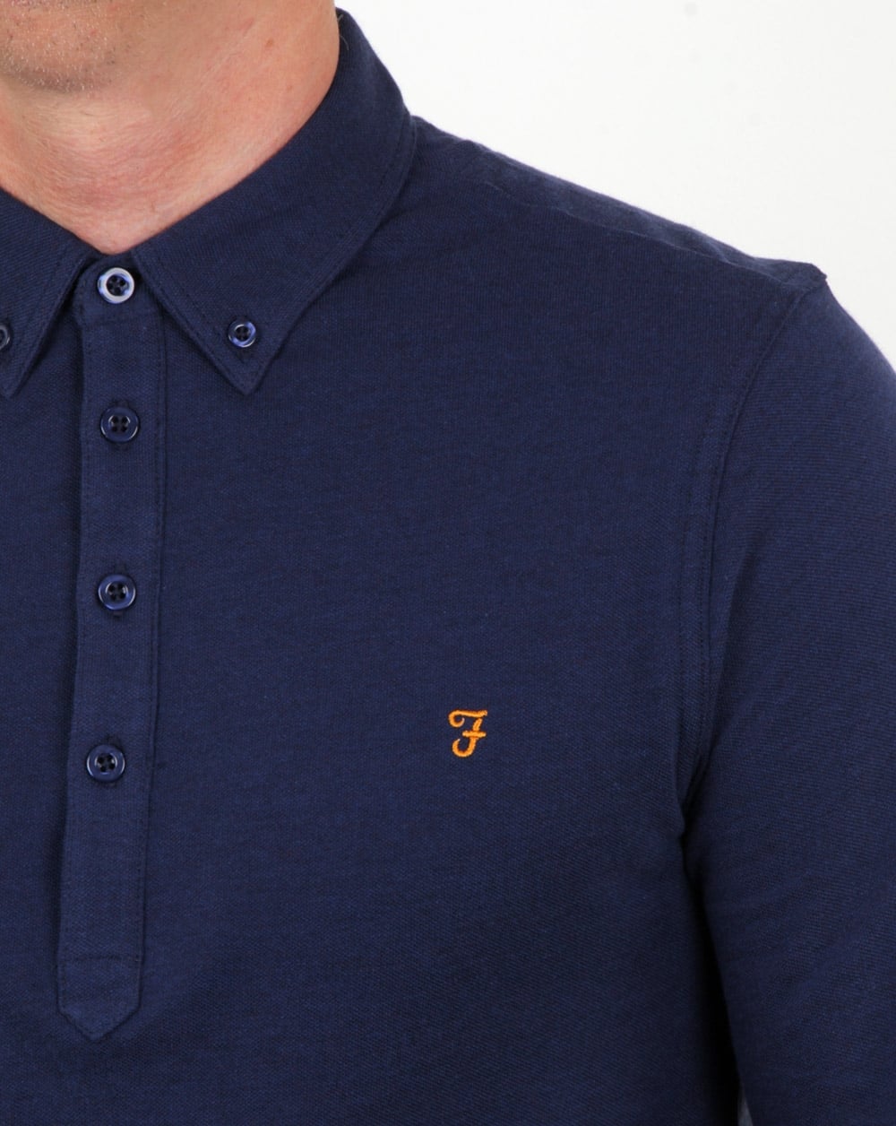 Farah – Merriweather – Poloshirt in frischem Marineblau