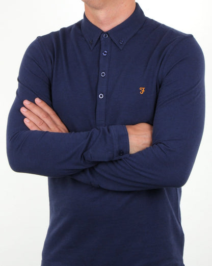 Farah – Merriweather – Poloshirt in frischem Marineblau
