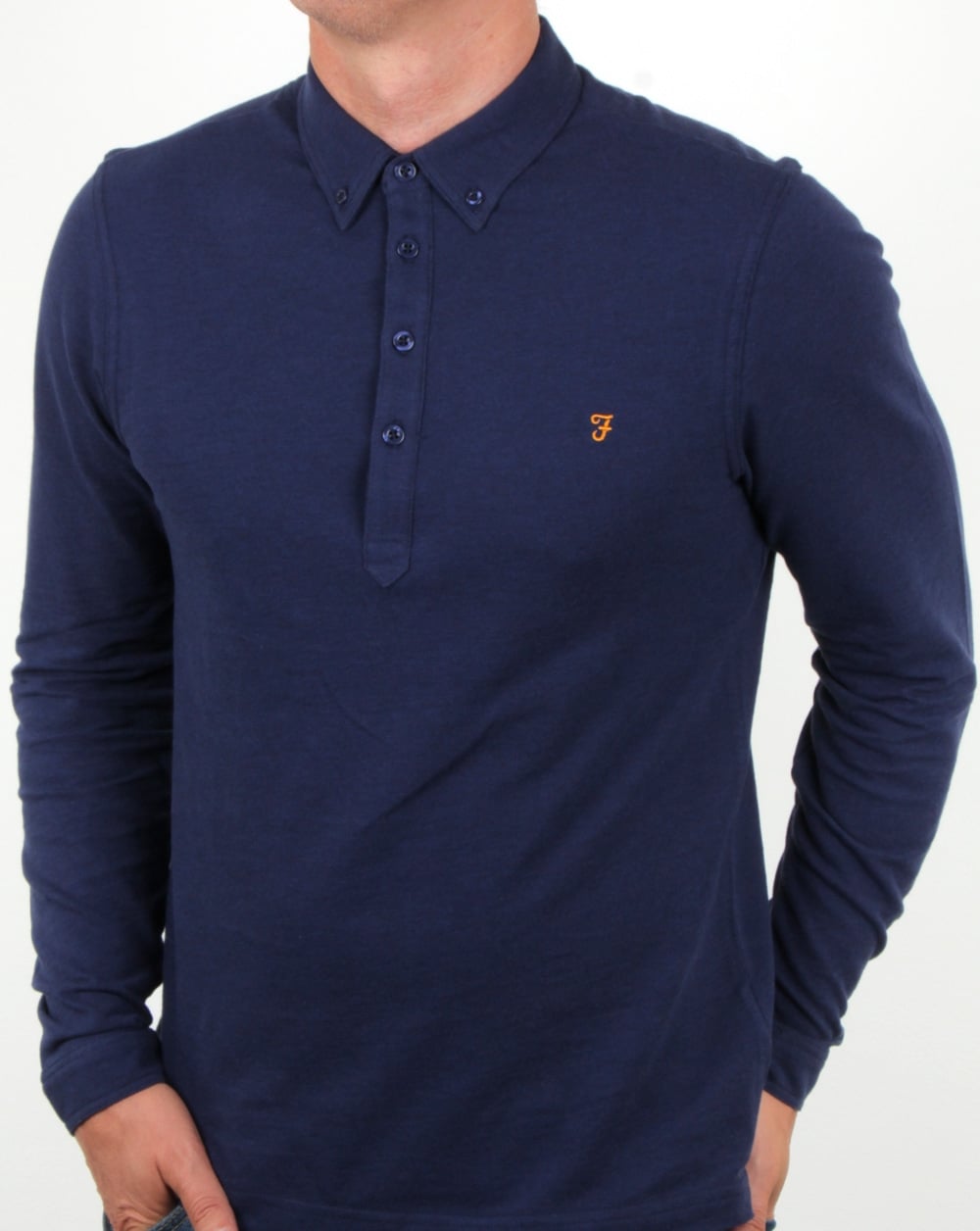 Farah – Merriweather – Poloshirt in frischem Marineblau