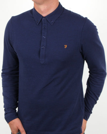 Farah – Merriweather – Poloshirt in frischem Marineblau