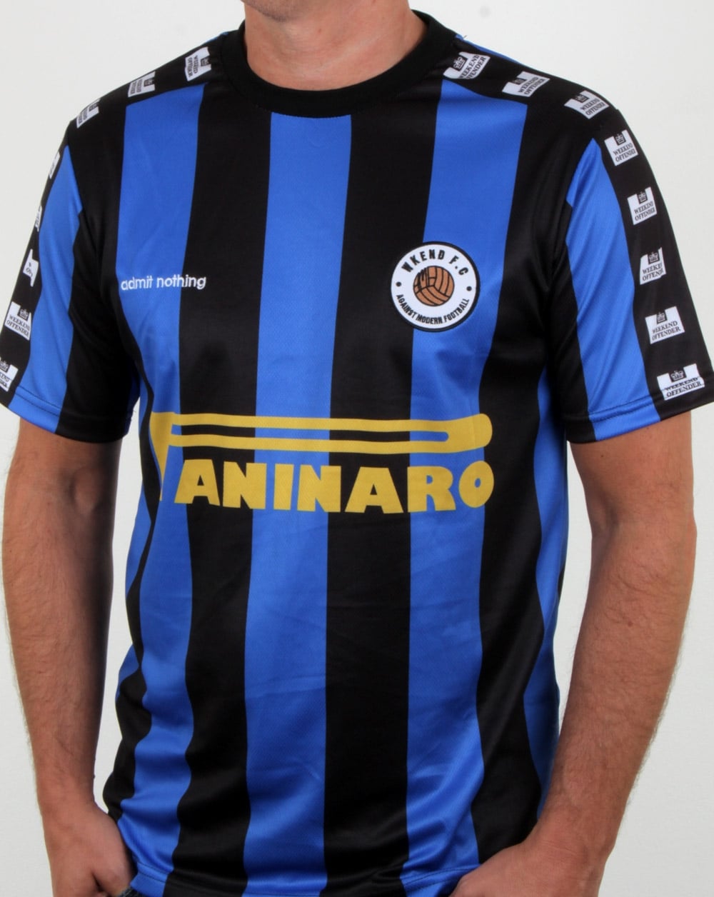 Weekend Offender Paninaro Fußballtrikot Blau/Schwarz