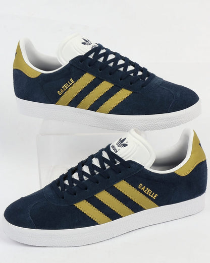 Adidas Gazelle Sneaker Marineblau/Gold