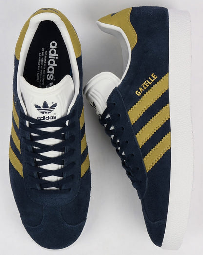 Adidas Gazelle Sneaker Marineblau/Gold