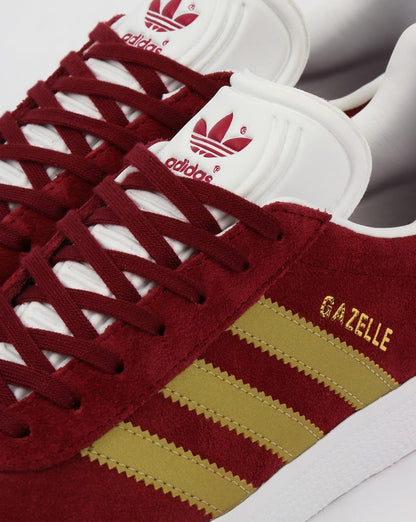 Adidas Gazelle Sneakers Burgund/Gold
