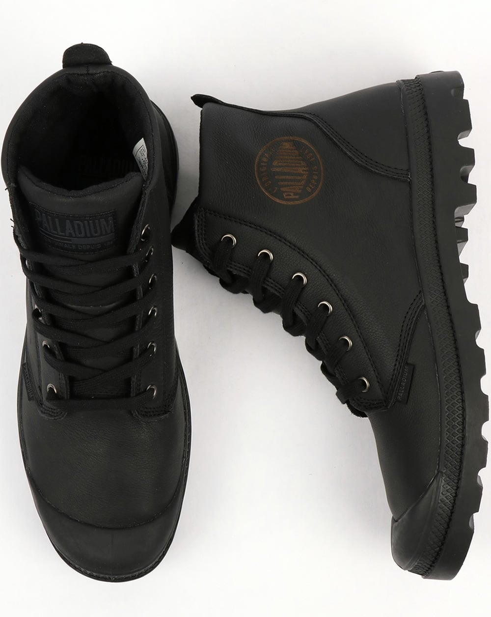 Palladium Pampa Hi Lederstiefel Schwarz