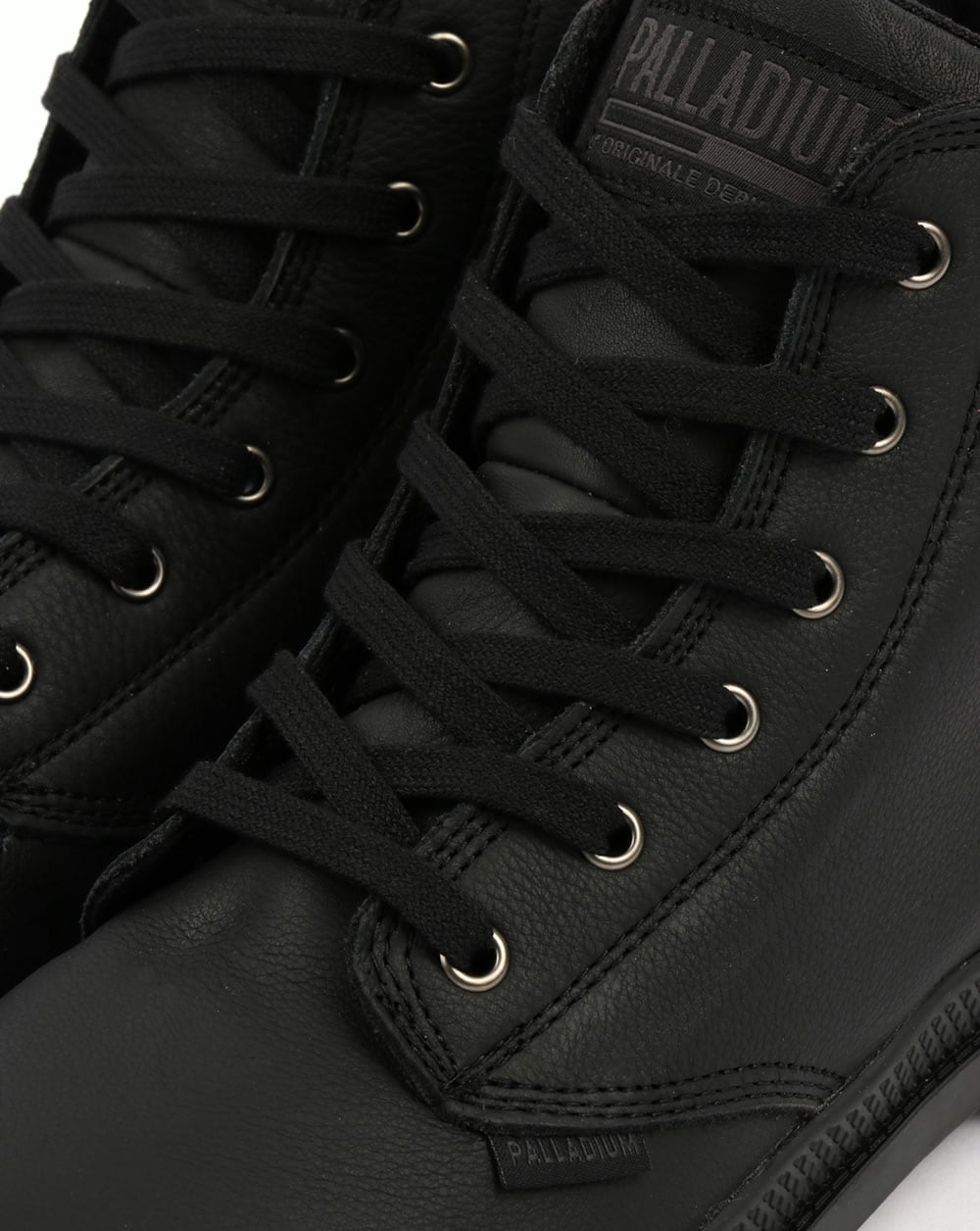 Palladium Pampa Hi Lederstiefel Schwarz