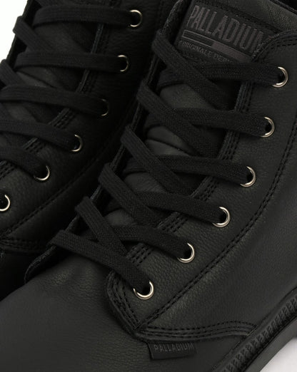 Palladium Pampa Hi Lederstiefel Schwarz