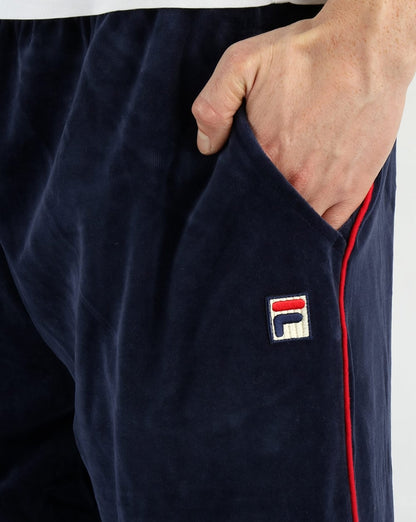Fila Vintage Chevron Velours-Trainingshose, Marineblau