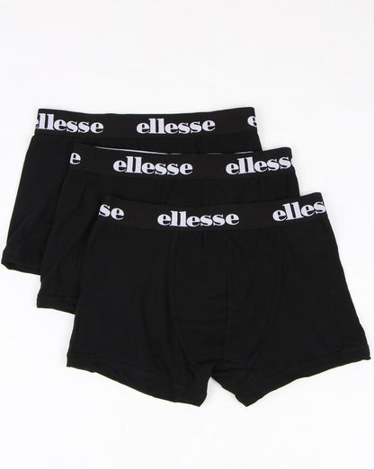 Ellesse – Dreierpack Boxershorts in Schwarz