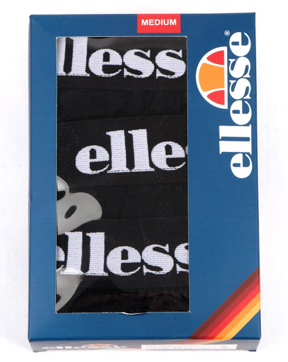 Ellesse – Dreierpack Boxershorts in Schwarz