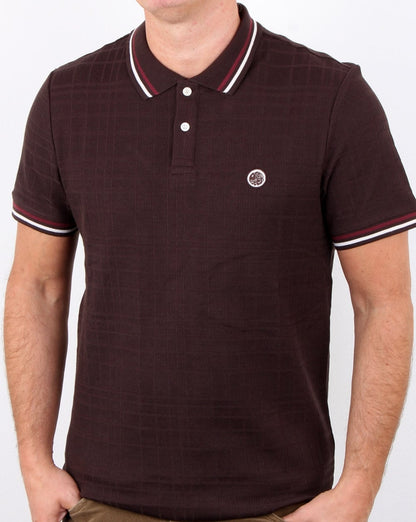 Pretty Green Arlow Polo Dunkelbraun