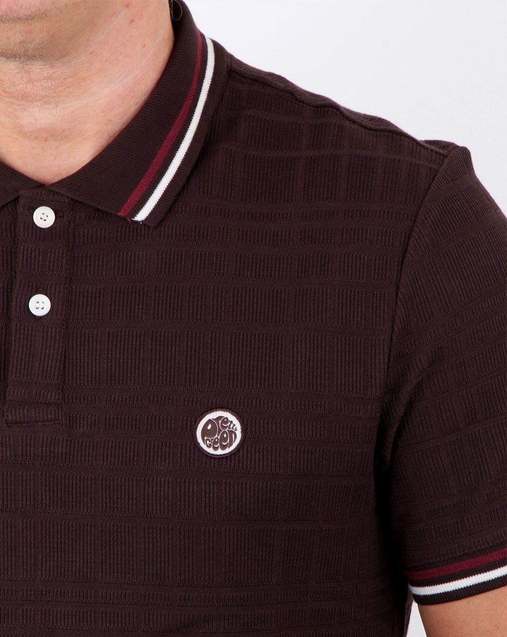 Pretty Green Arlow Polo Dunkelbraun