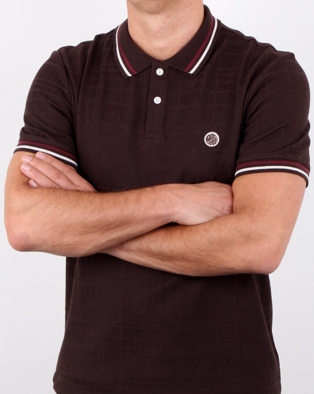 Pretty Green Arlow Polo Dunkelbraun