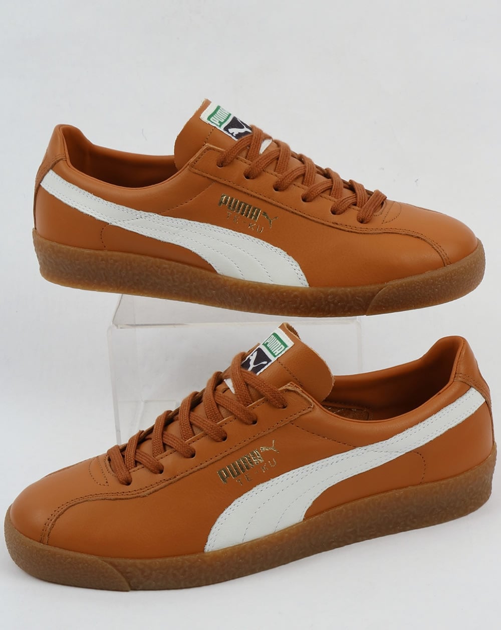 Puma Te-ku Leather og Sneakers Sudanbraun/Weiß